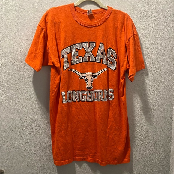 vtg usa made TEXAS LONGHORNS t-shirt XL university UT Austin football 90s - Picture 2 of 5